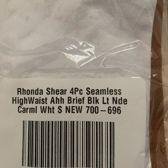 NWT RHONDA SHEAR 4 PIECE SEAMLESS HIGHWAIST AHH BRIEF SMALL - 4 PAIRS!!! - Picture 4 of 6